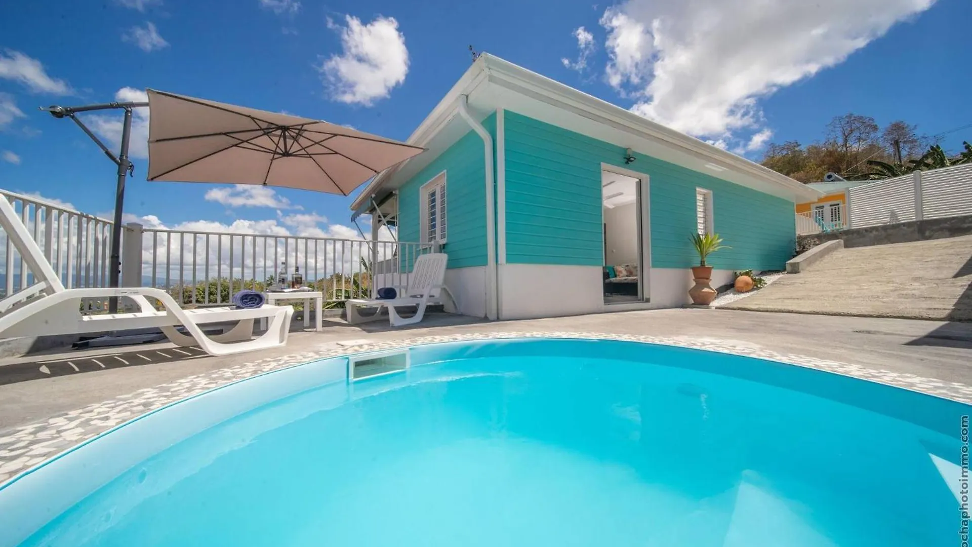 2 Bungalows Avec 2 Piscines Vue Mer Bleu Et Oge Riviere-Salee Σπίτι διακοπών