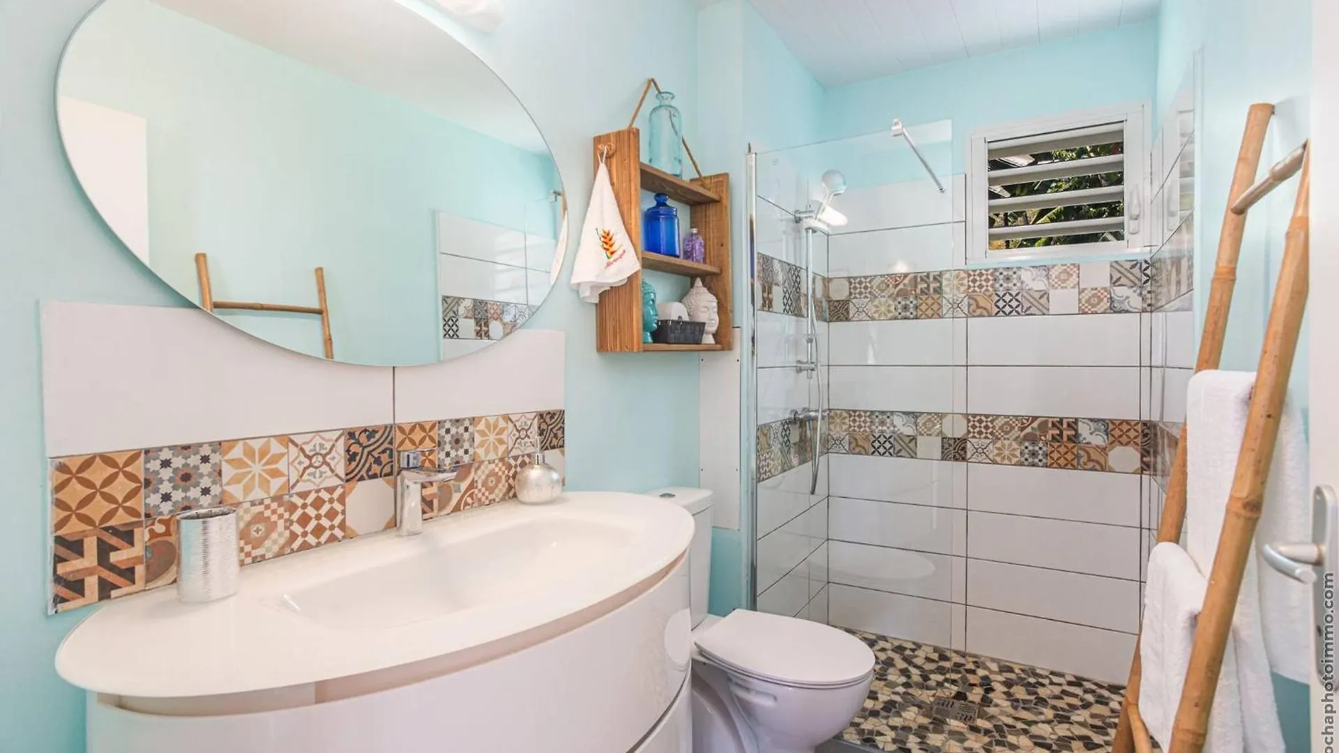 2 Bungalows Avec 2 Piscines Vue Mer Bleu Et Oge Riviere-Salee Σπίτι διακοπών